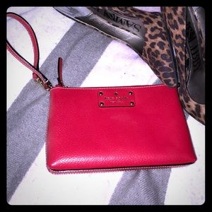 Kate spade red clutch